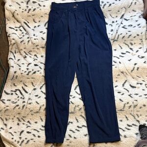Men's Navy Pleated Dress Pants